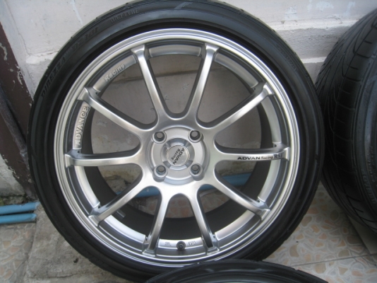 ขายล้อแม็กมือสอง Advan racing ขอบ17 หน้า 7หลัง 8 4รู100+ ยางปี 12  สนใจติดต่อเล็กคลองสามครับ (081-3747940)