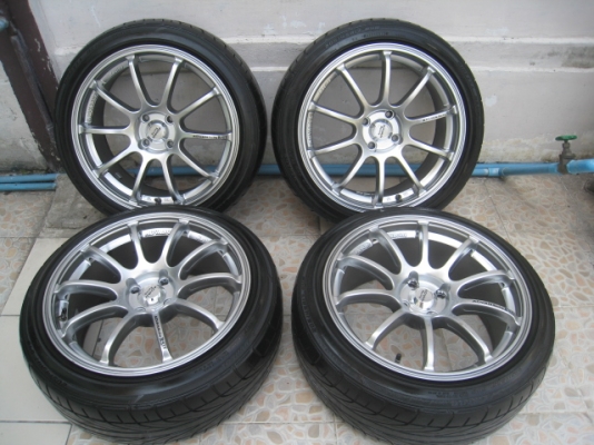 ขายล้อแม็กมือสอง Advan racing ขอบ17 หน้า 7หลัง 8 4รู100+ ยางปี 12  สนใจติดต่อเล็กคลองสามครับ (081-3747940)