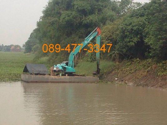 ขาย/ให้เช่ารถแบคโฮ+โป๊ะเรือขุด ให้เช่ารายวัน-รายเดือน