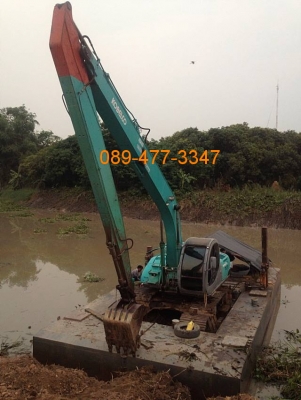 ขาย/ให้เช่ารถแบคโฮ+โป๊ะเรือขุด ให้เช่ารายวัน-รายเดือน