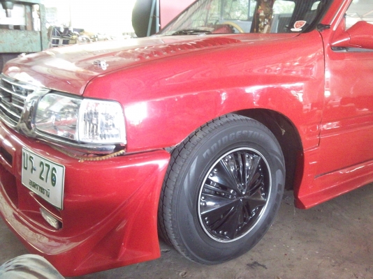 ขายยางบริดสโตน+กะทะล้อ+ฝาครอบ ขอบ 15 /70 / 205