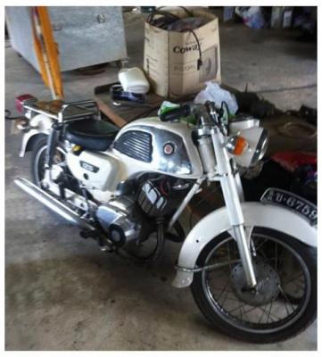 K125 สีขาวทะเบียน