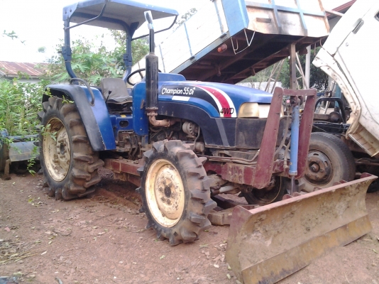 CHAMP รถไถ 2 เพลา 55DI หาง6 โรตารี่ ใบดัน