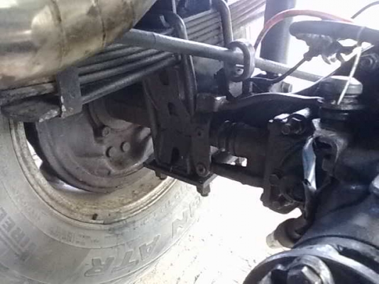 โช๊คกันสะบัด ติดคานแข็ง