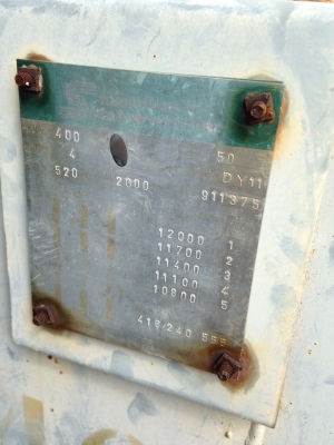 ขายหม้อแปลงเก่า 400KVA