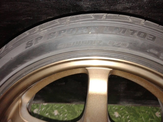 แม็กขอบ 17x8 5รู พร้อมยาง 215 45 ปี 13 สัปดาห์ที่ 26