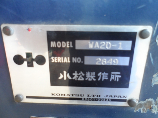 รถตัก KOMATSU wa20-1 รถตัก KOMATSU wa20-1