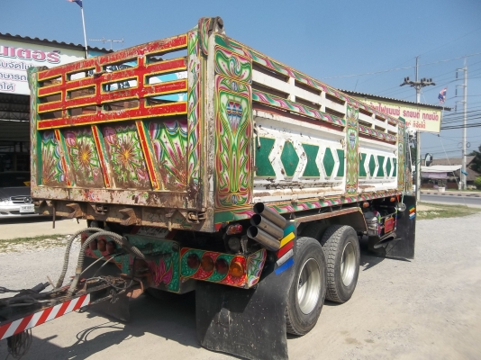 ขายด่วนรถบรรทุกMITSU 220เทอร์โบ 10 ล้อดั้มพร้อมลูกพ่วง 2เพลาดั้มตามสภาพ