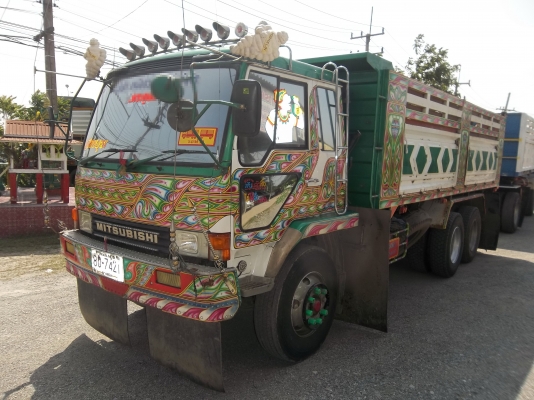 ขายด่วนรถบรรทุกMITSU 220เทอร์โบ 10 ล้อดั้มพร้อมลูกพ่วง 2เพลาดั้มตามสภาพ