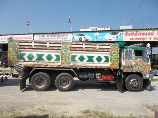 ขายด่วนรถบรรทุกMITSU 220เทอร์โบ 10 ล้อดั้มพร้อมลูกพ่วง 2เพลาดั้มตามสภาพ