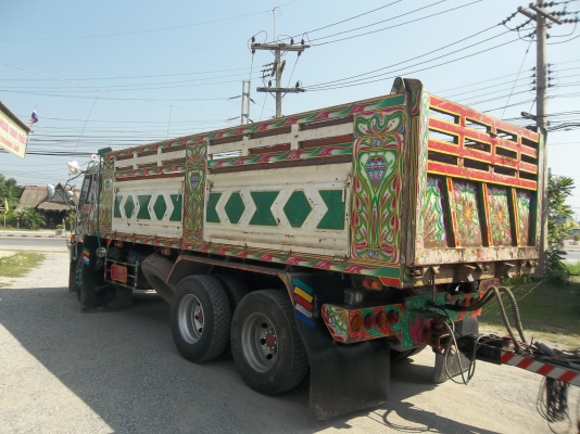 ขายด่วนรถบรรทุกMITSU 220เทอร์โบ 10 ล้อดั้มพร้อมลูกพ่วง 2เพลาดั้มตามสภาพ