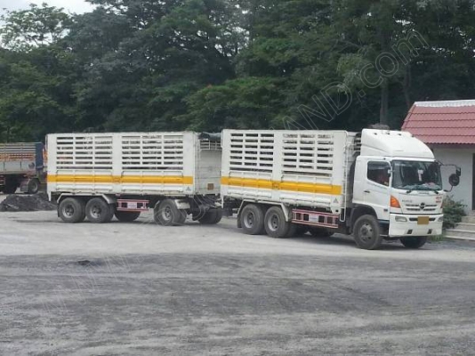 รถบรรทุก พ่วงแม่ลูก 22 ล้อ ยี่ห้อ HINO รุ่น FM1ANLD  344 แรง ขายรวม 3 พ่วง ราคาพ่วงละ 3,000,000 บาทม้า