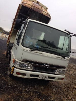 รถดั้มนอก Hino FC รุ่นใหม่ หน้ากากคาดดำ เครื่อง5สูบ 160แรง เบรคจิฟฟี่