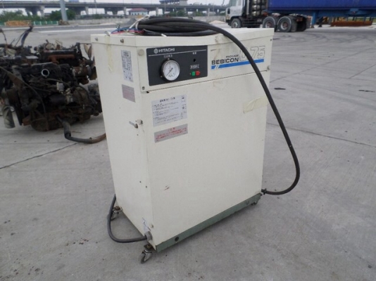 ปั๊มลมลูกสูบเก็บเสียง HITACHI  1 Hp เก่าญี่ปุ่น 0833554933