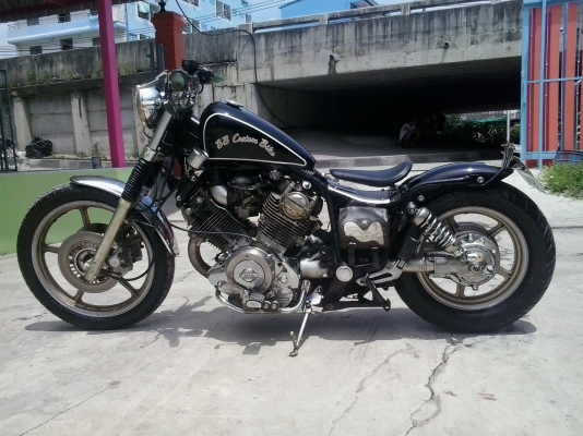 ฟ้าลั้น 7แรงครึ้ง (Virago 750 bobber) เครื่องจบ จบจริงๆ แน่นๆไม่มีเยิ้ม รถสมบูรณ์มาก