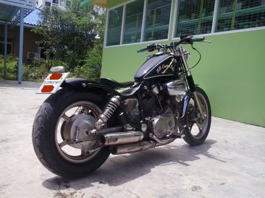 ฟ้าลั้น 7แรงครึ้ง (Virago 750 bobber) เครื่องจบ จบจริงๆ แน่นๆไม่มีเยิ้ม รถสมบูรณ์มาก