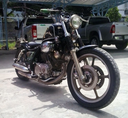 ฟ้าลั้น 7แรงครึ้ง (Virago 750 bobber) เครื่องจบ จบจริงๆ แน่นๆไม่มีเยิ้ม รถสมบูรณ์มาก