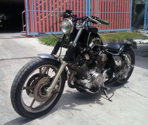ฟ้าลั้น 7แรงครึ้ง (Virago 750 bobber) เครื่องจบ จบจริงๆ แน่นๆไม่มีเยิ้ม รถสมบูรณ์มาก
