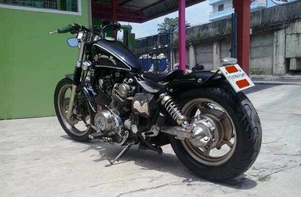 ฟ้าลั้น 7แรงครึ้ง (Virago 750 bobber) เครื่องจบ จบจริงๆ แน่นๆไม่มีเยิ้ม รถสมบูรณ์มาก