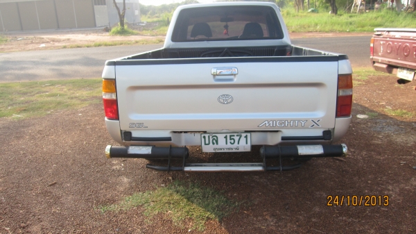 ขายแล้วครับรถกระบะไมตี้เอ็กปี1995 สีบร์อนเงินสวยๆเอกสารพร้อมโอน+ภาษีไม่ขาด+แอร์เย็นจัด+ชีดี+แม๊กไลเนอน์ใหม่+ล้อแม็กขอบ15 รถสภาพพร้อมใช้งานครับ..... รถคุณหมอใช้งานมาดูรถได้ที่โรงพยาบาลปทุมราชวงศาได้ครับ... ขายที่165000บาท สนใจสอบถามได้ครับ080-1696651 รถยุจ