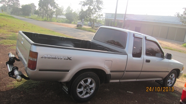 ขายแล้วครับรถกระบะไมตี้เอ็กปี1995 สีบร์อนเงินสวยๆเอกสารพร้อมโอน+ภาษีไม่ขาด+แอร์เย็นจัด+ชีดี+แม๊กไลเนอน์ใหม่+ล้อแม็กขอบ15 รถสภาพพร้อมใช้งานครับ..... รถคุณหมอใช้งานมาดูรถได้ที่โรงพยาบาลปทุมราชวงศาได้ครับ... ขายที่165000บาท สนใจสอบถามได้ครับ080-1696651 รถยุจ