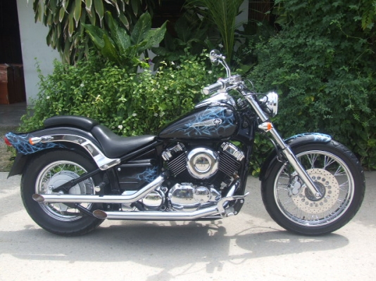 ขาย DRAGSTAR 400 CUSTOM ปี99 เก็บงานใหม่ สีดำเพ้นสวยๆ