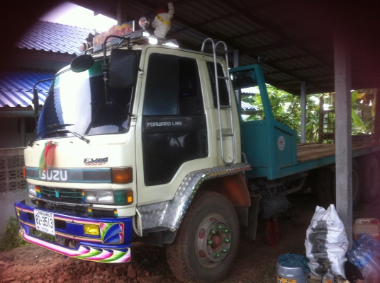 ขายด่วนรถเทเลอร์สิบล้อ ISUZU 2 เพลา บรรทุกรถแบ็คโฮ เครื่อง 185 คัชชีสวย หัวตาหวานสวยๆๆจริงๆๆ