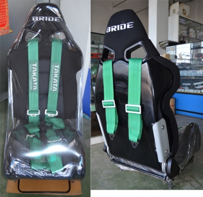 ขายเบาะ BRIDE ทรง CUGA ของใหม่ 10,000 ถ้วนๆไปเลยพร้อมราง สายเบลท์ TAKATA 4 จุดหัวแบบหมุน