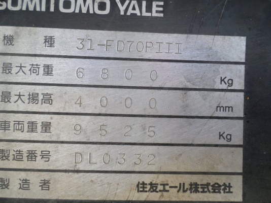 FORKLIFT SUMITOMO FD70