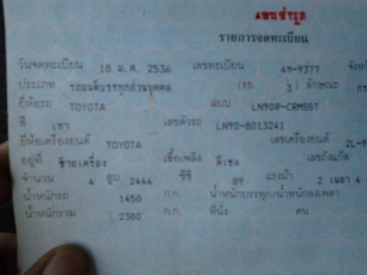 **159,000 บ.ต่อรอง**ขายกระบะแค็ปสวยๆ TOYOTA ไมตี้เอ็กซ์ ปี36/93 เครื่องเดิมๆแน่น แรง ไม่มีเยิ้ม ช่วงล่างคัสซีสวยเดิม กระบะไม่ผุ ทำโป่งหลังสวย ยางสวย ล้อแม็ก สีสันสวยบาง ภายในเก๋งสวยเต็ม คอนโซลครบ แอร์ พ.ธรรมดา พร้อมใช้งาน เอกสารครบ ราคาต่อรองได้เด้อ พี่น้