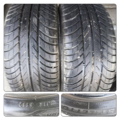 ขายยางขอบ16 ปี 12 Blue streak 205 45 16 2 เส้น ราคา 2,600 บาท ดอกเต็ม*****