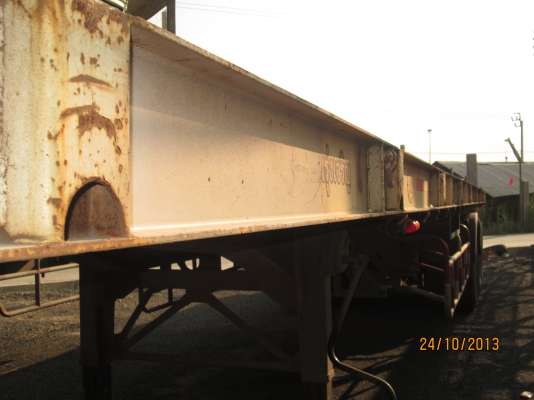 ขายหางพื้นเรียบ3เพลา-มีถุงลมยกล้อได้-RCKรุ่งเจริญสภาพพร้อมใช้---ลดราคาแล้ว-440,000---