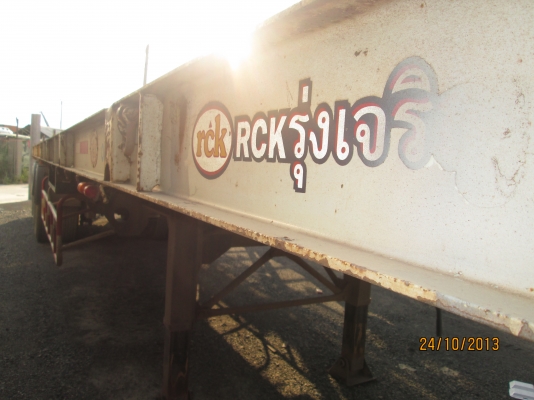 ขายหางพื้นเรียบ3เพลา-มีถุงลมยกล้อได้-RCKรุ่งเจริญสภาพพร้อมใช้---ลดราคาแล้ว-440,000---