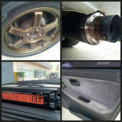 ขายCIVIC EGเครืองB18C VTECติดLPGหัวฉีดMAX TE37เบาะSUBARUแท้128000