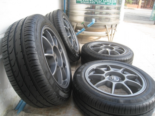 ขายล้อแม็ก OZ racing allegger 15"x6.5" et35 4รู100+ยางปี4112 ล้อแม็กใส่แค่วันเดียวส่วนยางเป็นยางป้ายแดง วิ่งประมาณ 600กว่ากิโลครับ  สนใจติดต่อเล็กคลองสาม (081-3747940)