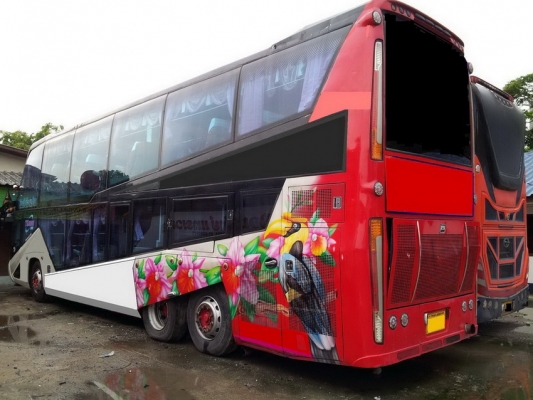 ขายรถบัส 8 ล้อ VIP สภาพพร้อมใช้งาน เครื่องมิตชู 6d40   390 แรงม้า