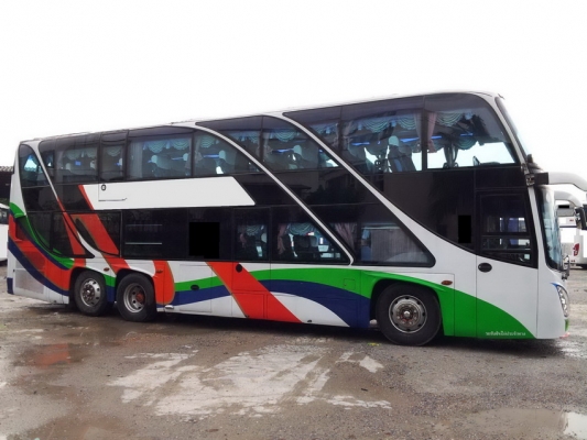 รถบัส 8 ล้อ VIP สภาพพร้อมใช้ เครื่องสแกนเนีย k112  310 แรงม้า