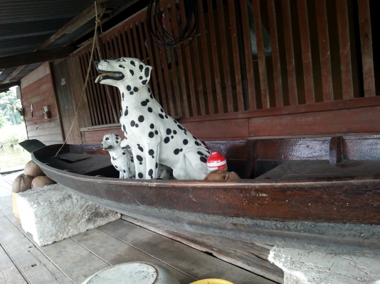 ขายด่วน เรือหมู8ศอก เรือโบราณ เป็นไม้ทั้งต้นมาทำ