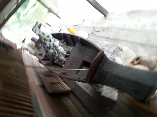 ขายด่วน เรือหมู8ศอก เรือโบราณ เป็นไม้ทั้งต้นมาทำ