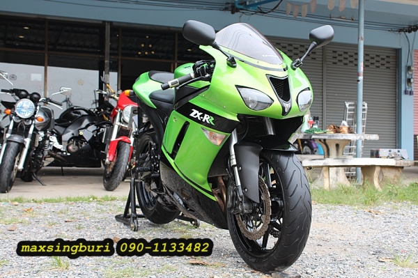 แม็กสิงห์บุรี//KAWASAKI ZX6RR ปี2007 สภาพสวยๆ พร้อมใช้ ทะเบียนแท้โอนขนส่ง 295000 ด่วน