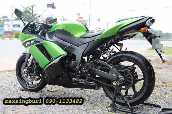 แม็กสิงห์บุรี//KAWASAKI ZX6RR ปี2007 สภาพสวยๆ พร้อมใช้ ทะเบียนแท้โอนขนส่ง 295000 ด่วน