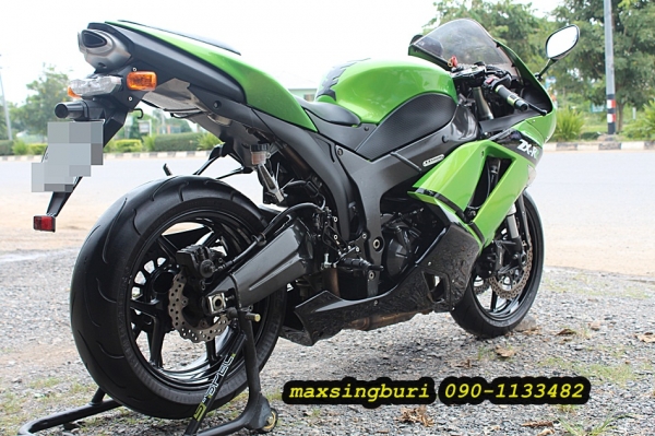 แม็กสิงห์บุรี//KAWASAKI ZX6RR ปี2007 สภาพสวยๆ พร้อมใช้ ทะเบียนแท้โอนขนส่ง 295000 ด่วน
