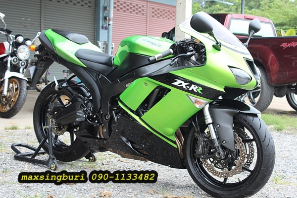 แม็กสิงห์บุรี//KAWASAKI ZX6RR ปี2007 สภาพสวยๆ พร้อมใช้ ทะเบียนแท้โอนขนส่ง 295000 ด่วน