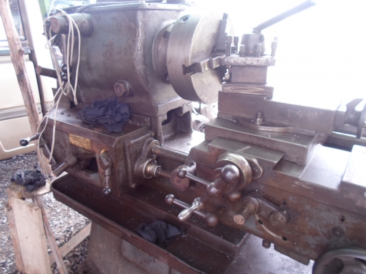 แท่นกลึง 7 ฟุต อังกฤษ รุ่นหนัก 2 เพลา เกียร์บล็ออก กลึงเกลียวได้ 80,000