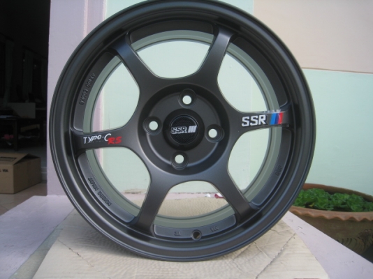 ขายล้อแม็กใหม่ ssr type-c rs 15"x6.5" et38 4 รู 100   สนใจติดต่อเล็กคลองสามครับ (081-3747940)