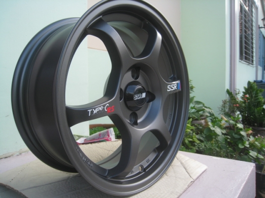 ขายล้อแม็กใหม่ ssr type-c rs 15"x6.5" et38 4 รู 100   สนใจติดต่อเล็กคลองสามครับ (081-3747940)