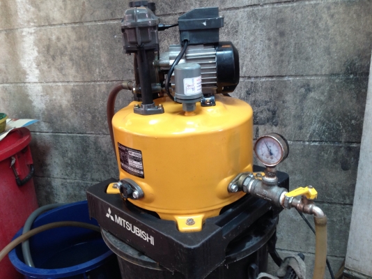 ขายปั้มน้ำอัตโนมัติ mitsubishi 150 W สภาพสวย พร้อมใช้งาน รับประกันคุณภาพ ดูประวัติการขายได้ครับ