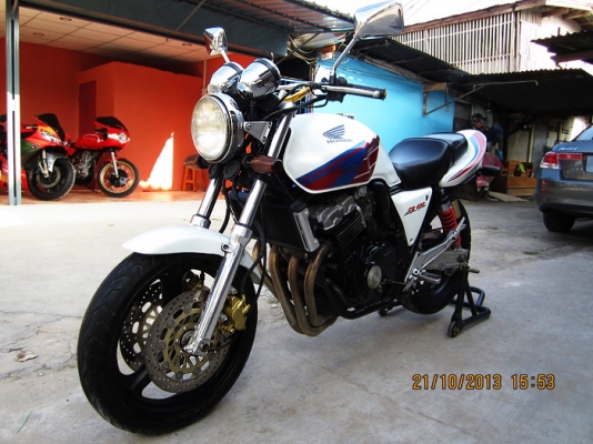cb400 ปี94 อินวอย สรรพสามิตร รถสวย สีขาว