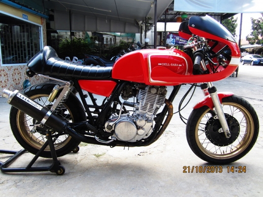 sr400 อินวอย สรรพสามิตร แต่งเต็มๆ ทำไปเยอะรถสวยกริฟ