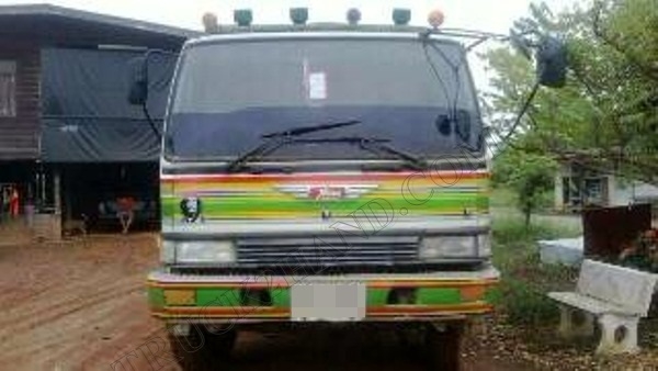 รถบรรทุก 18 ล้อดั้มพ์แม่-ลูก HINO 3H เฟืองท้ายอีซูซุ 240